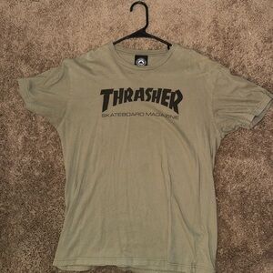 Thrasher Green Short Sleeve Tee